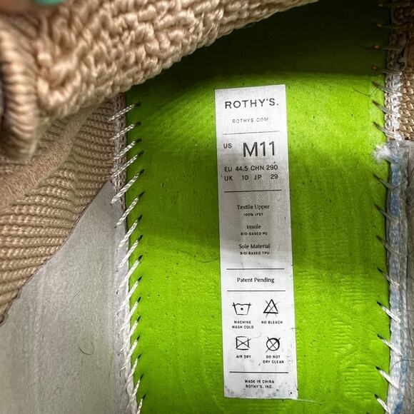 Rothy’s The RS01 Sneaker‎ in Wheat Men’s Size 11 - Picture 9 of 9